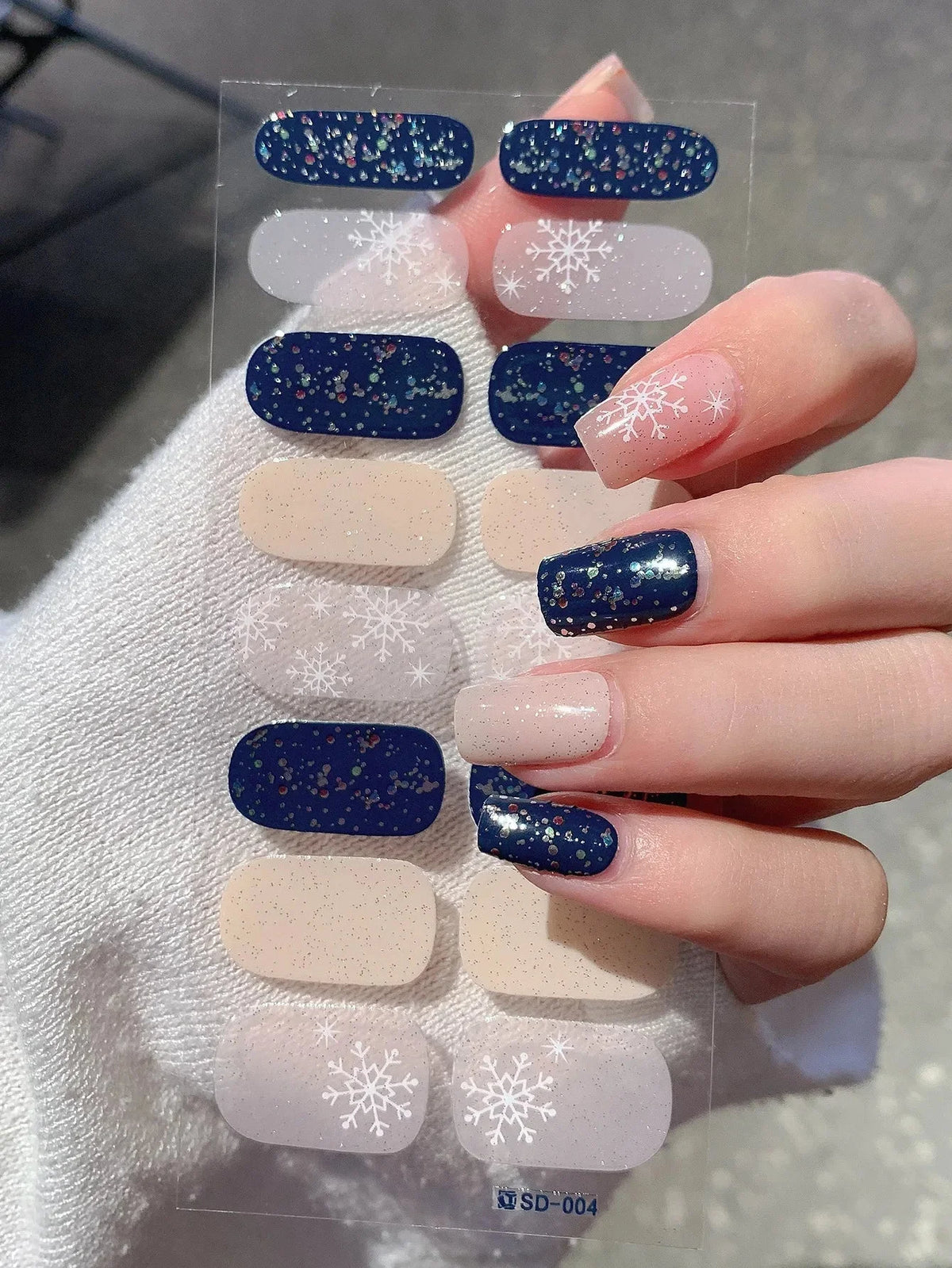 Autocollants D’Art Des Ongles 3D Pour Des Ongles Festifs Faciles — Bleu Foncé, photo 30